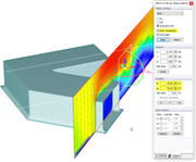 Slicer Plane, Velocity Field Results on Non-Parallel Plane